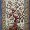 Tree of Life Wall Hanging Handmade Cotton Tapestry 84"x54" inch VTrendz