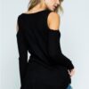 Soft Cold Shoulder Top with Rhinestones by Vocal - Image 4