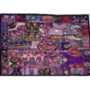 VPT-A17 Handmade Vintage Patchwork Abstract Tapestry Bohemian style Heavy Embroidered Ethnic Hippie Indian Wall décor Art Wall hanging 40 x 60 Inches VTrendz
