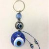 Blue Metalised Keychain with Evil Eye for Protection and Goodluck VTrendz