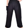 Solid Black Smocked Thai Harem Pants VTrendz