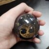Black Tourmaline Orgone Sphere – Artifact of Ultimate Protection & Grounding – 2.5" VTrendz