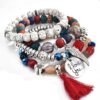 Lava Stone 4 in one Bracelet Bangles Without Charm VTrendz
