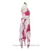 2 Layer Tie Dye Handkerchief Dress with Front Corset & Adjustable Straps VTrendz