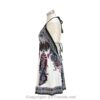 Hand-Printed Jamawar Short Scarf Halter Dress VTrendz