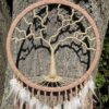 Tree of Life Suede Macramé Dream Catcher Wall Hanging