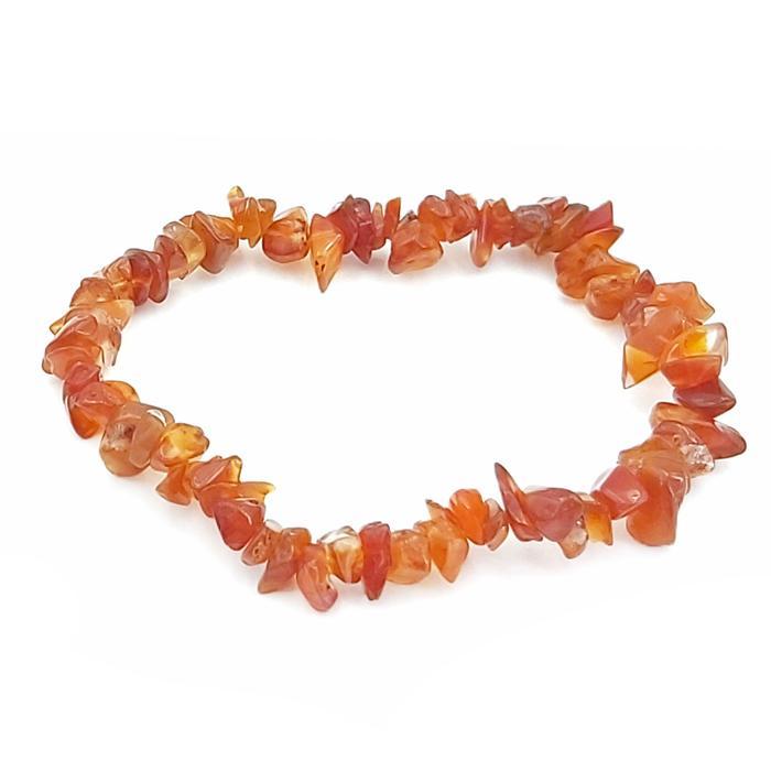 Carnelian Stone Chips Bracelet: The Sunset Alchemist & Primal Vitality