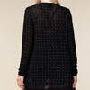 Stylish Black Rhinestone Bling Cardigan by Vocal - Image 4