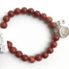 Red Jasper Natural Stone Bracelet Prayer Beads Meditation, Balancing energy, Positivity 8 mm Beads - Image 3