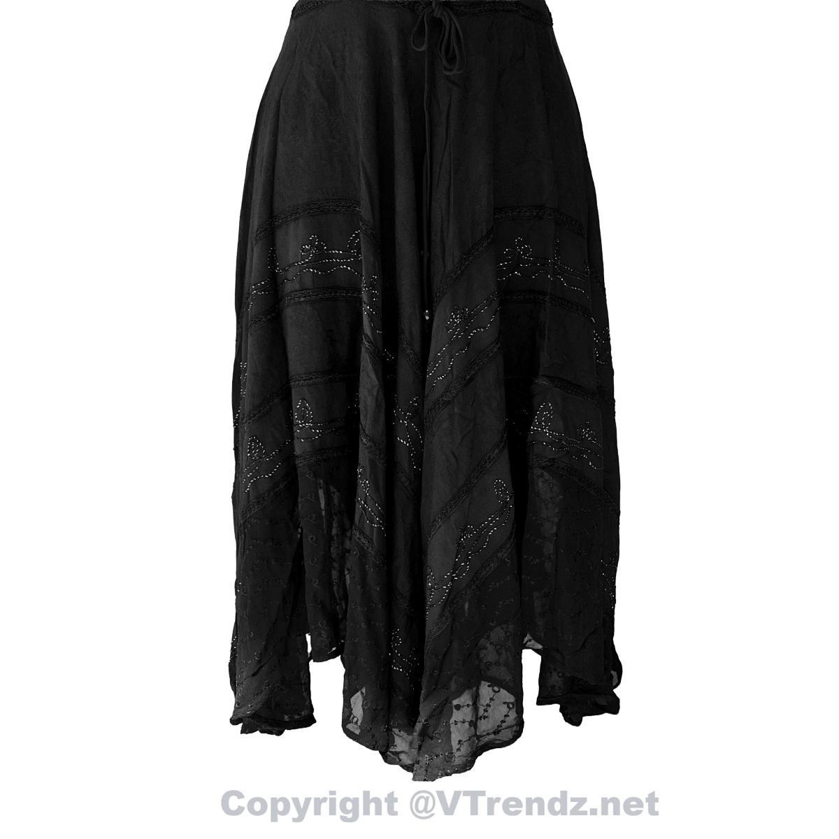 Short Sleeves Victorian Style Corset Dress with Lace & Floral Threadwork - Image 22