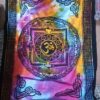 Tibetan Om Tiedye Poster Wall Hanging Handmade Cotton Tapestry 40"x30" inch VTrendz