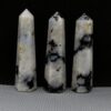 Rainbow Moonstone Obelisk Tower: Jumbo Healing Wand for Spiritual Vision & Ethereal Balance VTrendz