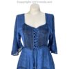Long Sleeves Victorian Style Corset Dress with Georgette Lace & Threadwork VTrendz