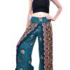 Open Leg Thai Palazzo Pant Elephant Print Rayon Comfy & Trendy One Size Fits Most 100% Handmade VTrendz
