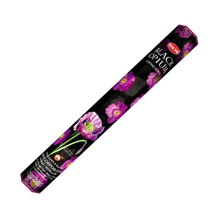 Hem Black Opium Incense for Deep Relaxation and a Sensual Atmosphere