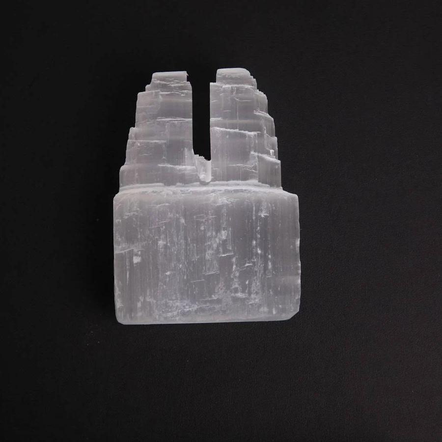 Selenite Twin Tower: Duality & Harmonic Transmutation (4.5-6.5 Inch)