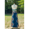 Teal Blue Open Leg Thai Palazzo Pants VTrendz