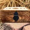 Hand Carved Decorative Phases of Moon Wooden Storage Box, 5"x7" - Image 3