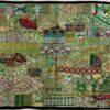 VPT-A12 Handmade Vintage Patchwork Abstract Tapestry Bohemian style Heavy Embroidered Ethnic Hippie Indian Wall décor Art Wall hanging 40 x 60 Inches VTrendz