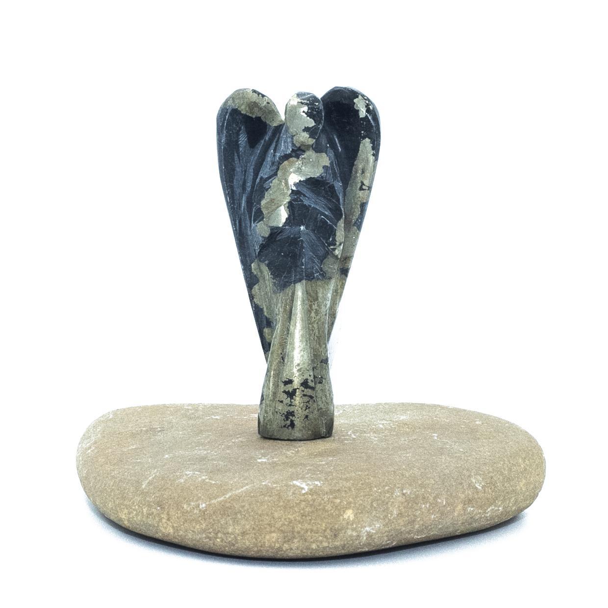 Pyrite Crystal Guardian Angel Protection Pocket Angel, Approx. 2-3 Inch
