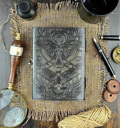 Embossed Celestial Moth Grimoire | A Tome of Lunar Wisdom - Image 7