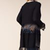 Long Sleeve Cardigan with Stone and Lace Details by Vocal - Image 2