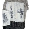 Black and White Boho Patchwork Elastic Bottom Pants VTrendz