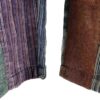 Plain & Striped Patchwork Cotton Overalls With Open Bottom Earth Tones S-XXL VTrendz