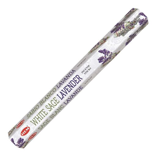 HEM White Sage & Lavender Incense Sticks for Cleansing, Calm, and Peace
