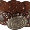 Women Boho Designer Grommet Oval Belt - Image 3