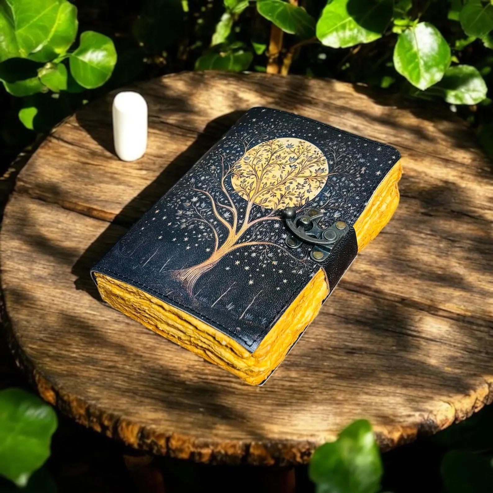 Golden Moon Tree of Life Journal | Your Celestial Chronicle - Image 9