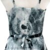 2 Layer Tie Dye Handkerchief Dress with Front Corset & Adjustable Straps VTrendz