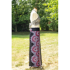 Black Palazzo Pant Flower Print Rayon Comfy & Trendy Thai Boho Pant One Size Fits Most 100% Rayon - Image 4