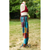 Plain Pleated Sacred Symbol Elastic Bottom Pants VTrendz