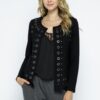 LONG SLEEVE GROMMET JACKETS WITH EYELETS by Vocal - Image 3