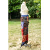 Front Pocket Striped Boho Elastic Bottom Patch Pants VTrendz