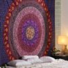 Large Hippie Tapestry - Purple Mandala Boho Bohemian Decor Psychedelic Tapestries Wall Hanging Mandala Room Hangings 84 x 54 inch - Image 2