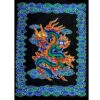 Dragon Wall Hanging Handmade Cotton Tapestry 84" x 54" inch VTrendz