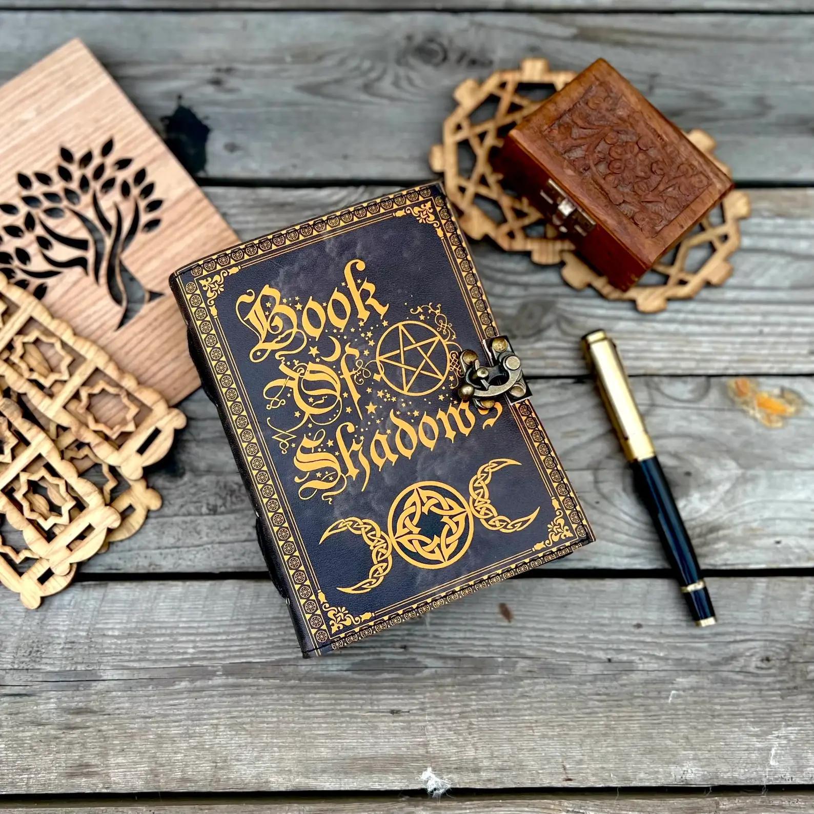 Book of Shadows Leather Journal | Your Personal Grimoire, Decal Paper - Image 4