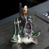 Hand w/Monk Backflow Incense Holder Waterfall Incense Burner, Reflux Burner, Handmade Ceramic, Home Décor for Meditation, Mini-Zen Experience Size: 10*10*21.8 cm VTrendz