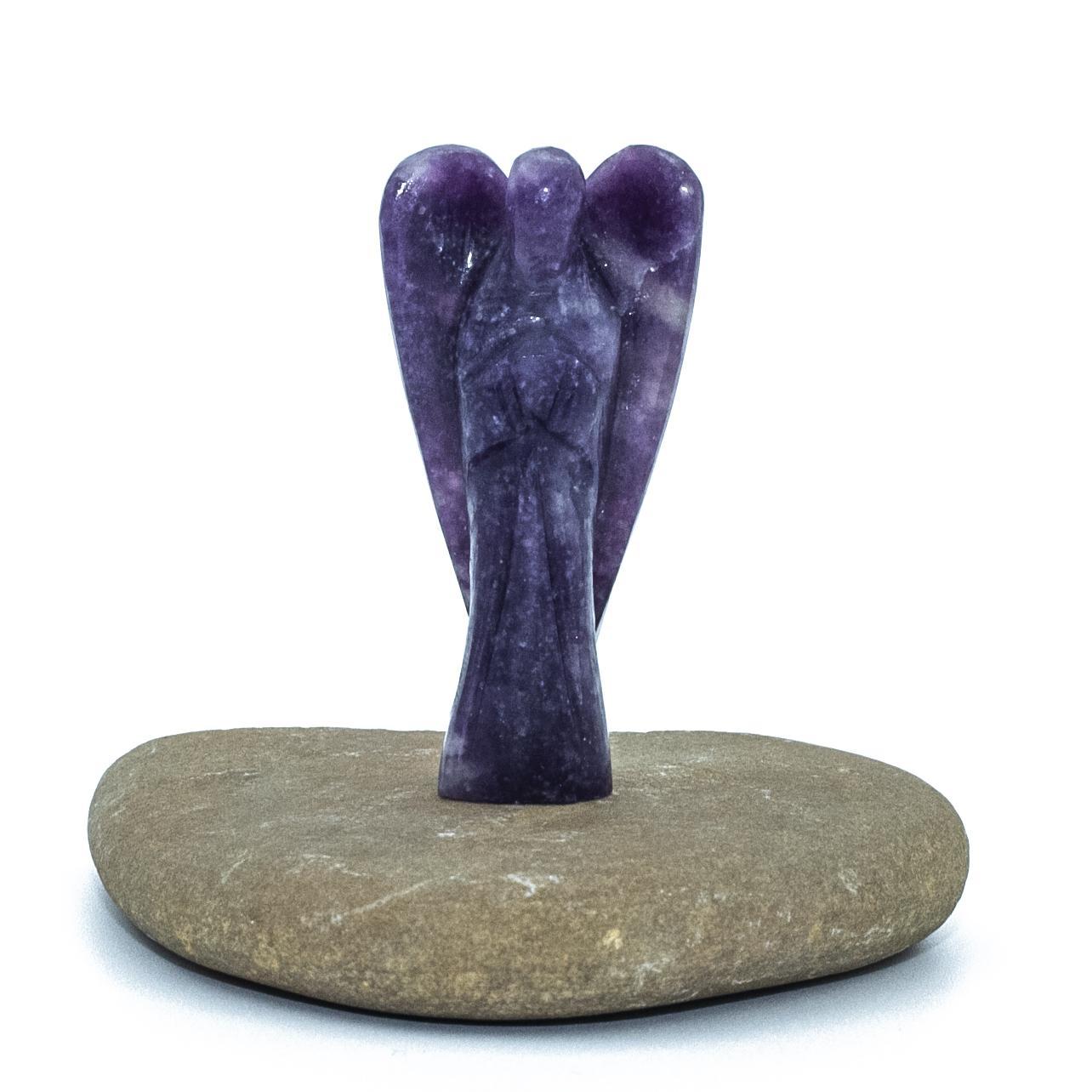 Amethyst Crystal Guardian Angel Protection Pocket Angel, Approx. 2-3 Inch