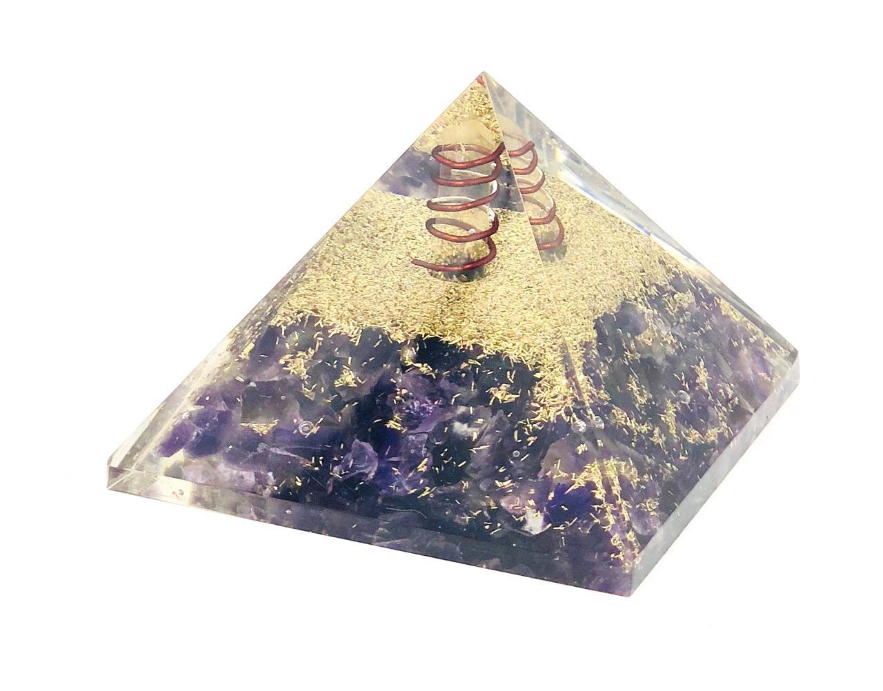 Amethyst Orgonite Pyramid 2*2*2 inch