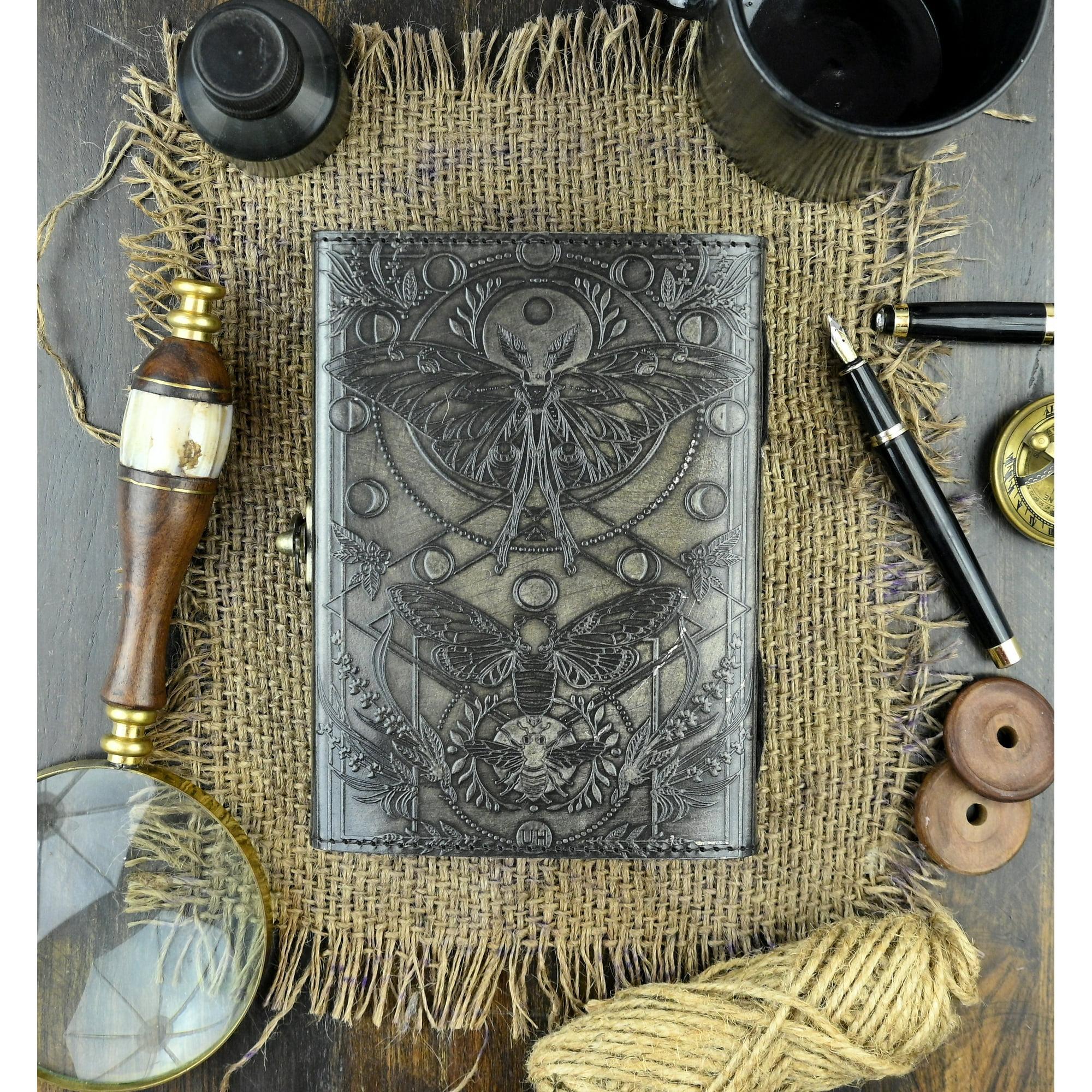 Embossed Celestial Moth Grimoire | A Tome of Lunar Wisdom - Image 3