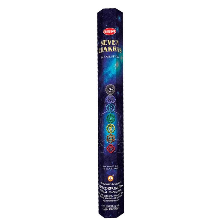 Seven Chakra Hem Incense Sticks for Balancing Energy and Enhancing Meditation