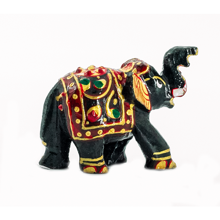 Kambaba Jasper Elephant Carved Statue Handmade Natural Crystals for Positivity and Energy Balancing Symbol of Goodluck, Strength, Protection, Wisdom, Power, and Integrity Approx. 6-7 cm or 2.5-3 inches - Image 3