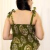 Crop Tops Batik Printed with Ruffles One Size Fits Most - Image 4