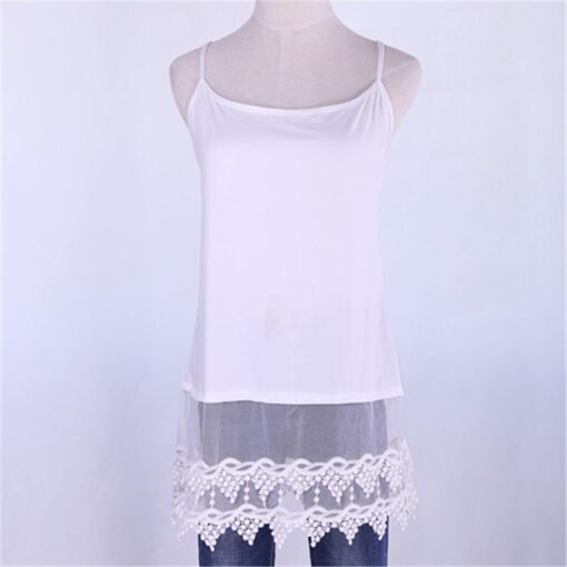 Camisole Extender With Adjustable straps and Lace at Bottom