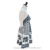 Batik Printed Short Scarf Dress with Adjustable Straps and Stretchable Back VTrendz