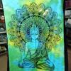 Buddha Bhumisparsha Mudra Wall Hanging Handmade Cotton Tapestry 84" x 54" inch - Image 6