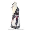 Hand-Printed Jamawar Short Scarf Halter Dress VTrendz